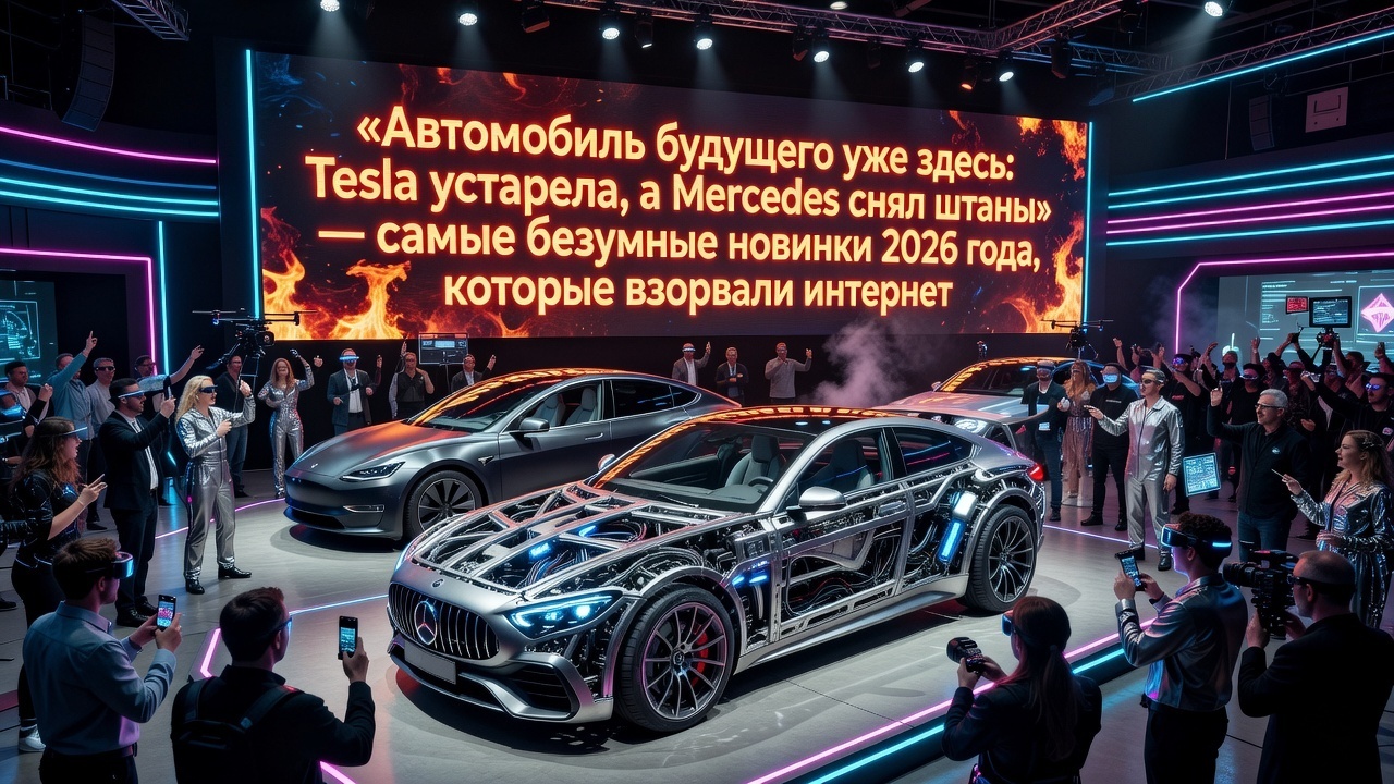 🔥 «Автомобиль будущего уже здесь: Tesla устарела, а Mercedes снял штаны» — самые безумные новинки 2026 года, которые взорвали интернет