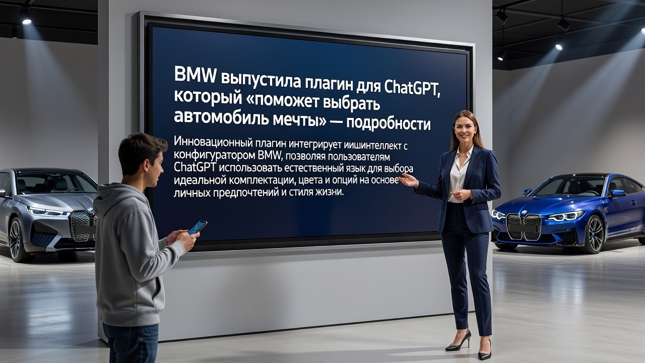 BMW выпустила плагин для ChatGPT, который «поможет выбрать автомобиль мечты» — подробности
