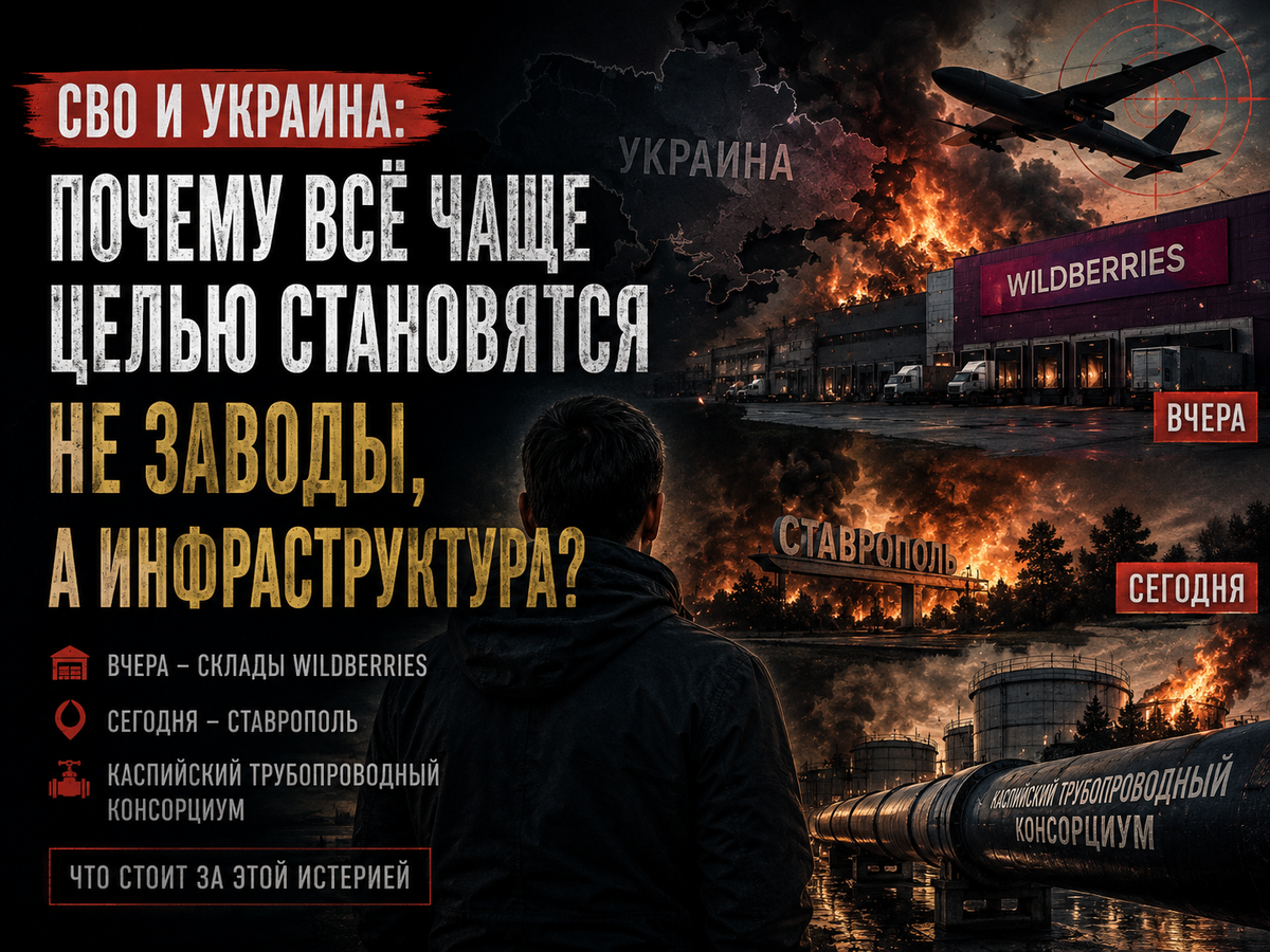 СВО и Украина: почему всё чаще целью становятся не заводы, а инфраструктура?