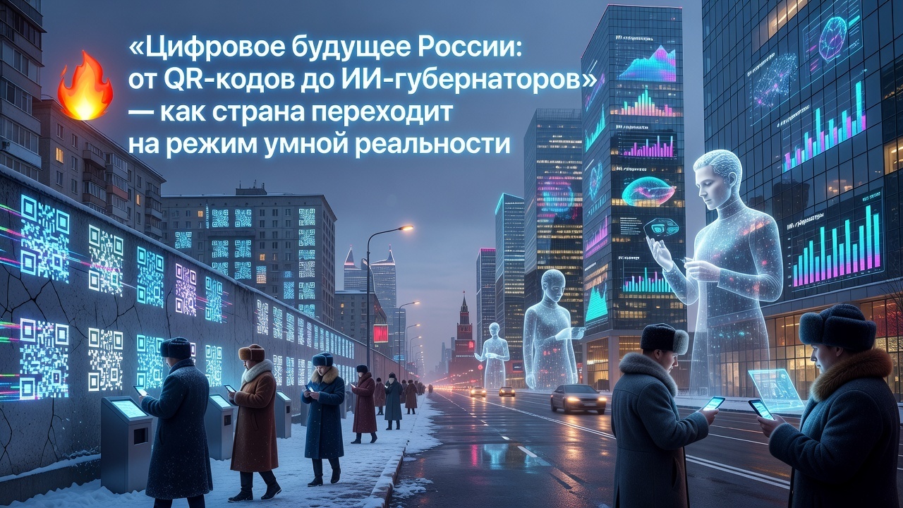 🔥 «Цифровое будущее России: от QR-кодов до ИИ-губернаторов» — как страна переходит на режим умной реальности