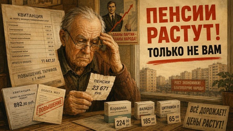Пенсия как абонентка: почему государству выгодно, чтобы вы жили долго, но бедно.