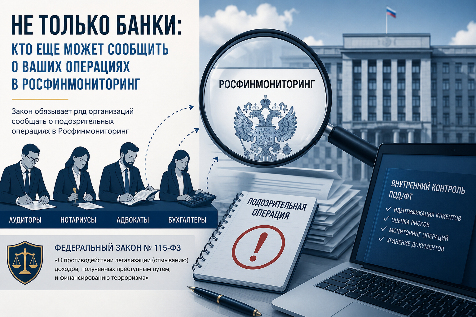 Не только банки: кто еще может сообщить о ваших операциях в Росфинмониторинг