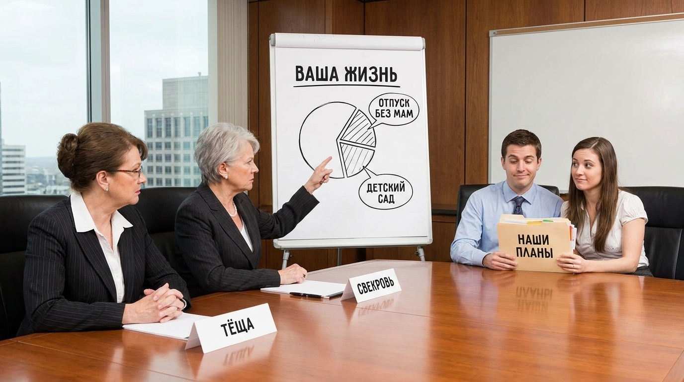 Семейный холдинг: как тёща и свекровь управляют вашим домом, не будучи нанятыми.