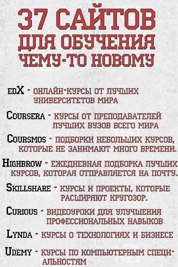 Полезная подборка сайтов 🧑💻🎓