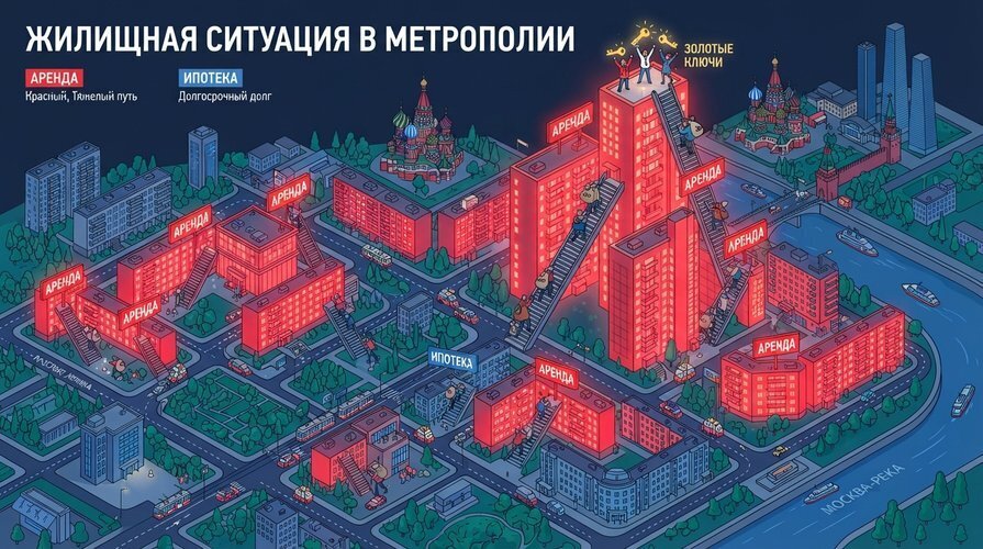 Квартира как роскошь: зачем россиян толкают в пожизненную аренду?