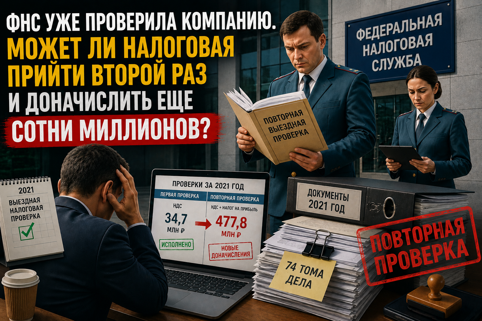 ФНС уже проверила компанию. Может ли налоговая прийти второй раз и доначислить еще сотни миллионов?