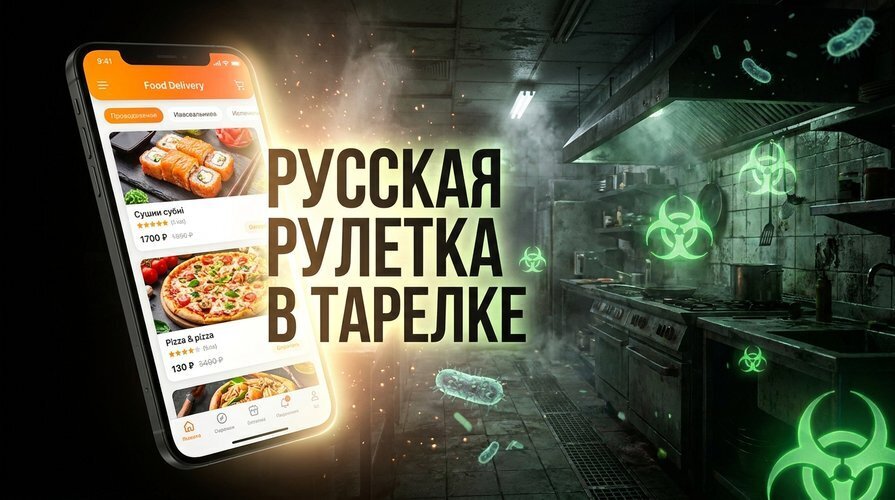 Русская рулетка в тарелке: как обед из доставки отправляет в реанимацию