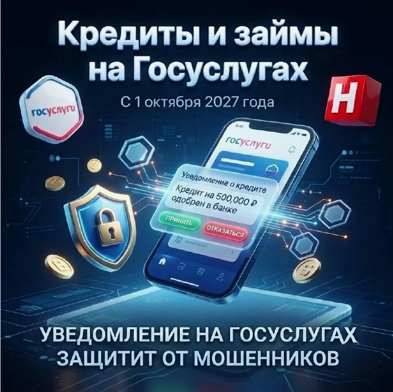 📢 Кредит под контролем: уведомления о займах будут приходить на «Госуслуги»