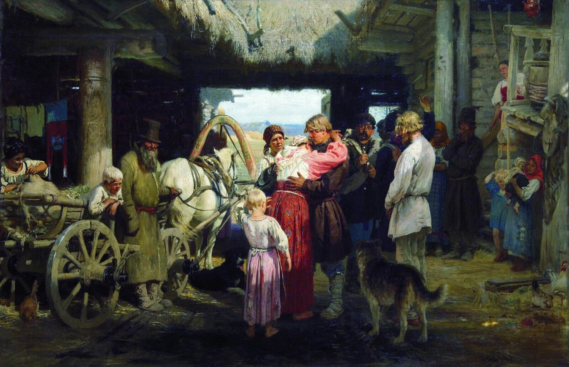 "Отдан в рекруты"...
