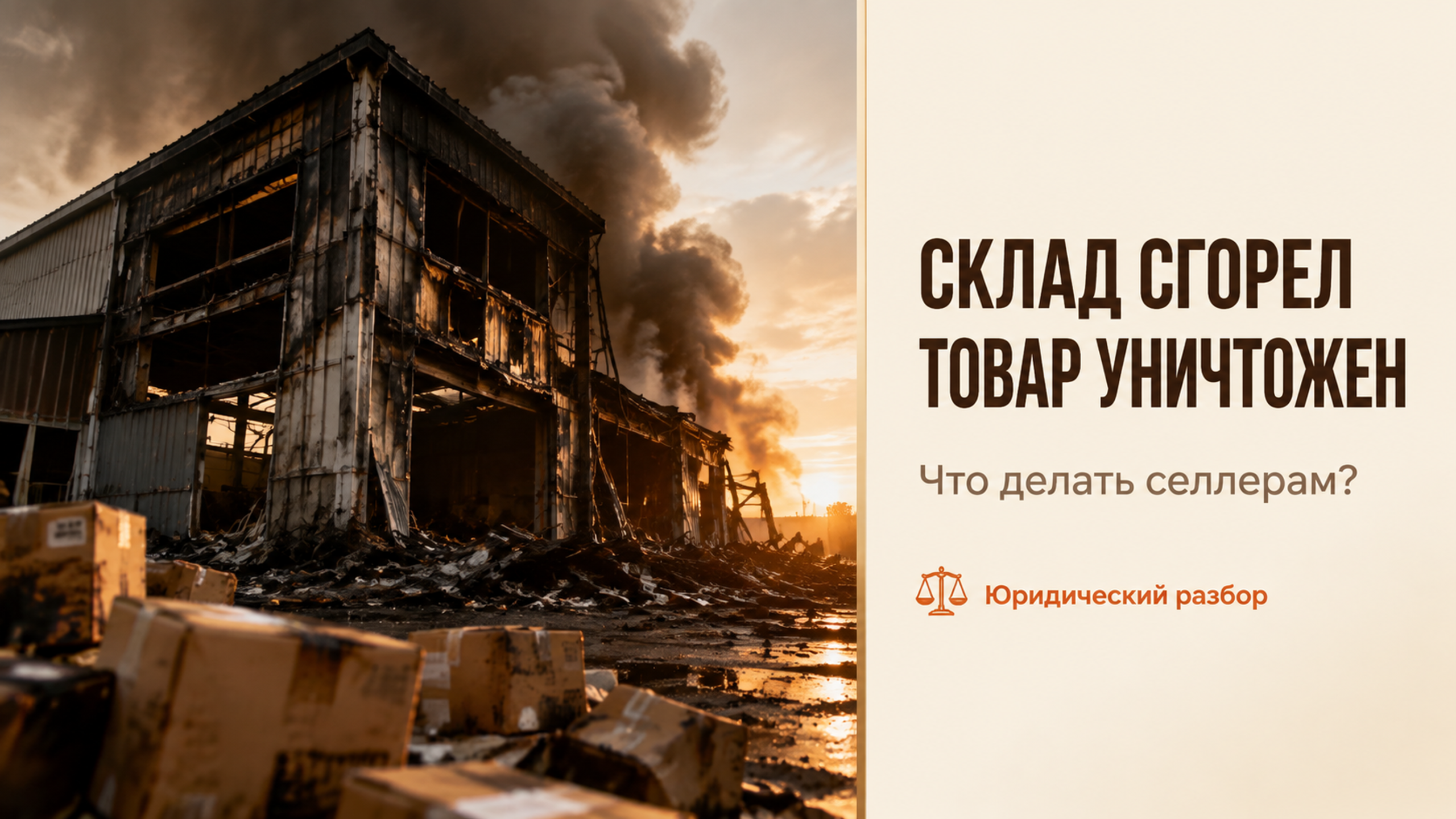 Склад Wildberries сгорел, товар уничтожен. Что делать селлерам и реально ли взыскать деньги