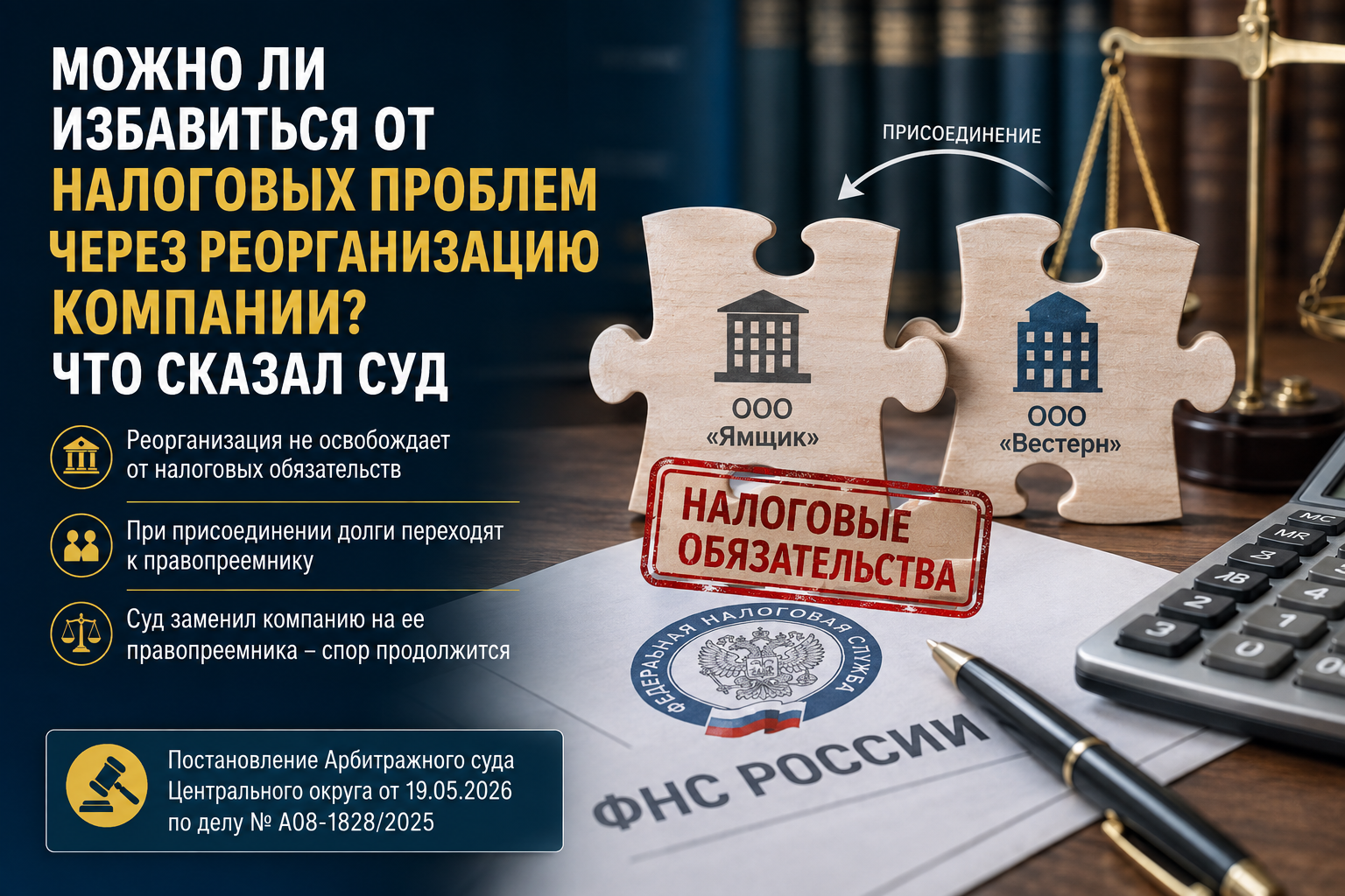 Можно ли избавиться от налоговых проблем через реорганизацию компании? Что сказал суд
