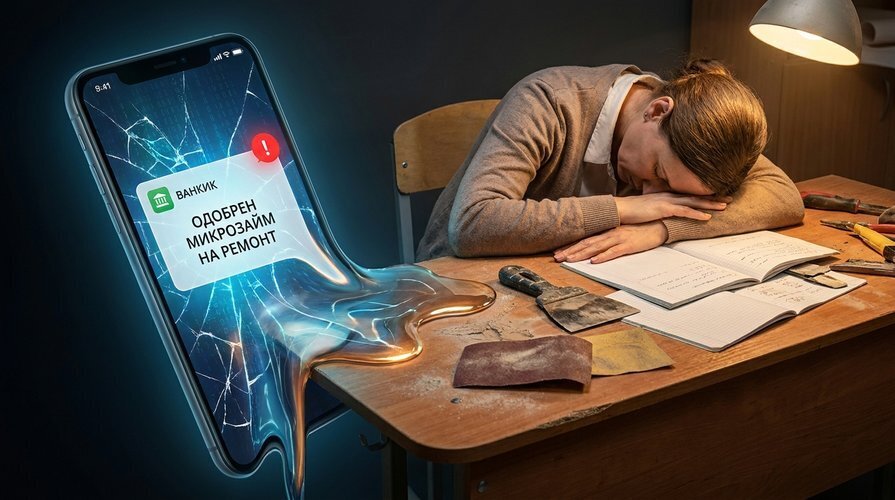 Новое в образовании. Школьный ремонт перекладывают на плечи и карман учителей, пришлось оформить микрозайм на шпатель, шпатлевку и линолеум.