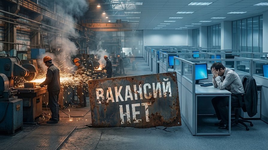 Рабочих мест стало меньше на 18 процентов.Однако кадровый голод сменился жестокой реальностью.