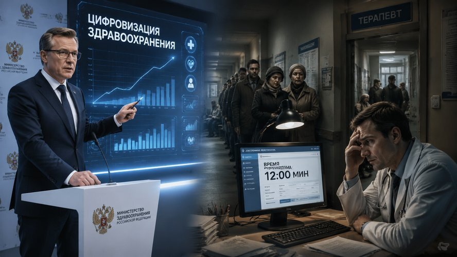 Диагноз за 12 минут: как цифровизация медицины превратила приём врача в скоростной конвейер здравоохранения.