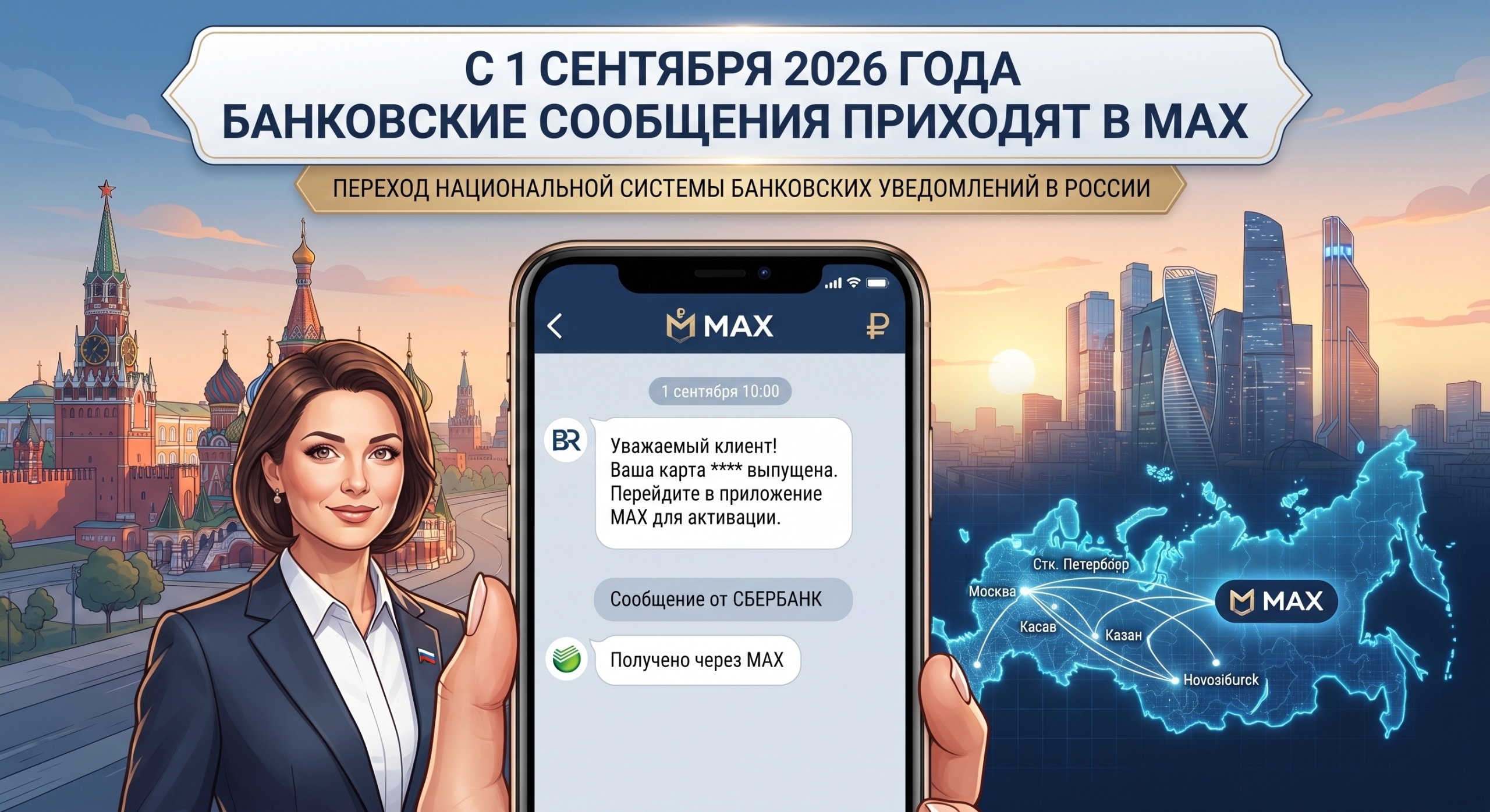 С сентября банковские уведомления переедут в "Макс". Без него вы рискуете не получить код и бонусы