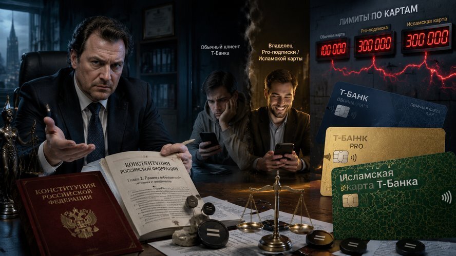 Финансовая дискриминация от Т-Банка: почему лимиты на СБП теперь нарушают Конституцию РФ, зависят от твоего вероисповедания и наличия исламской карты.