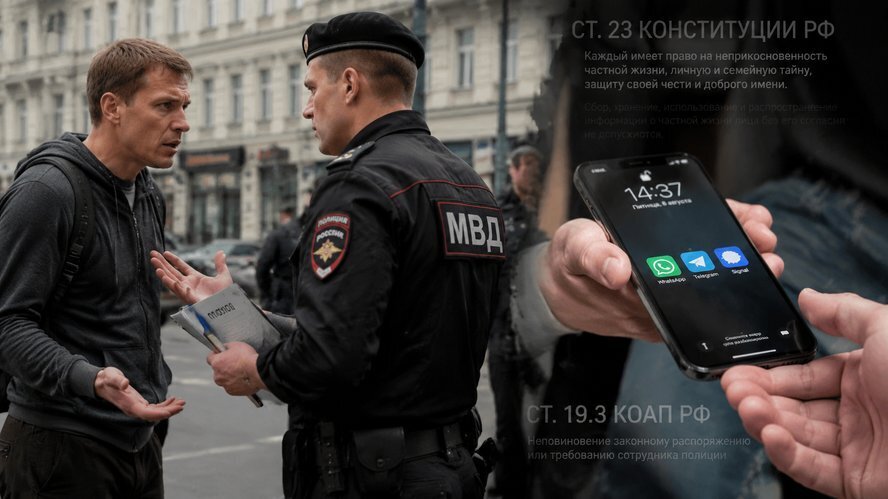 1. Цифровой шмон по беспределу и требование пароля под дубинкой: как уличные патрули отбирают и превращают ваши смартфоны в вещдоки без суда.