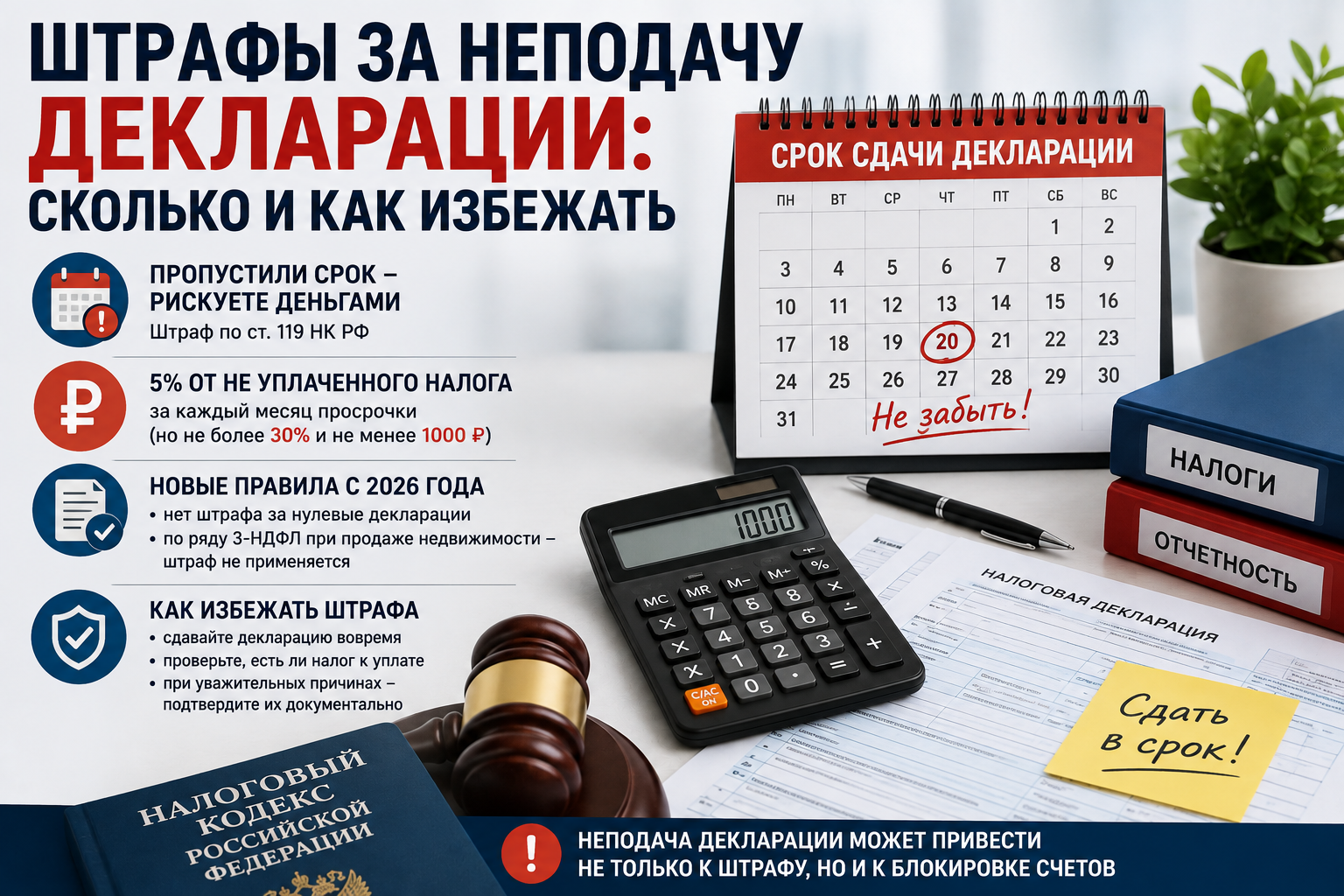 Штрафы за неподачу декларации: сколько придется заплатить и как избежать ответственности