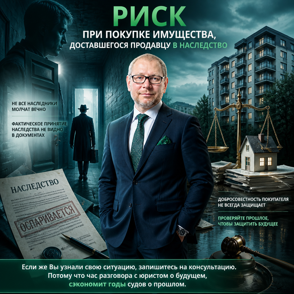 Риск при покупке имущества, доставшегося продавцу в наследство