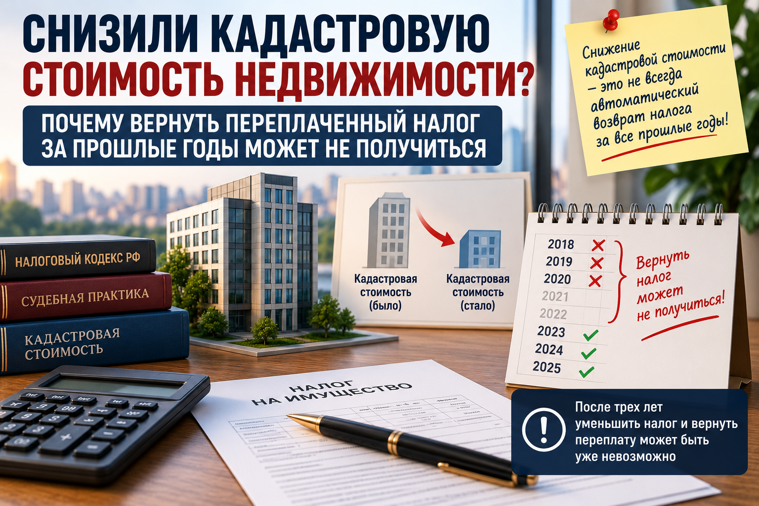 Снизили кадастровую стоимость недвижимости: почему вернуть переплаченный налог за прошлые годы может не получиться