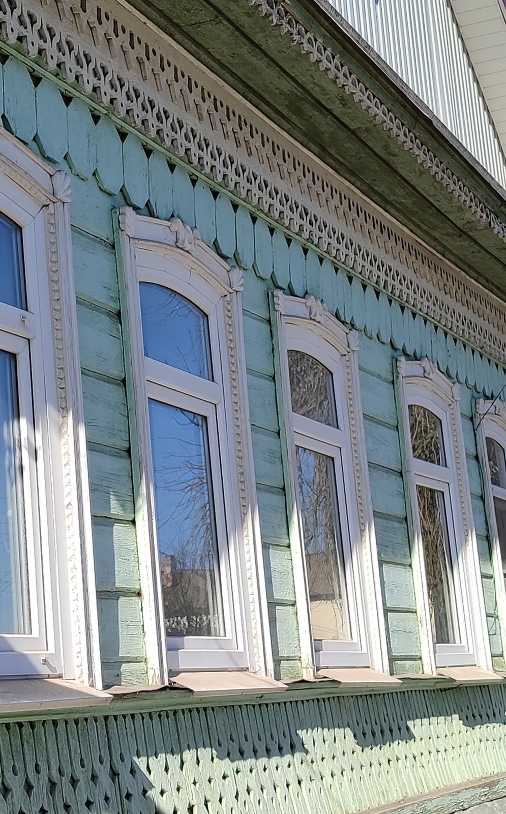 Старинные дома в русском городе Елец