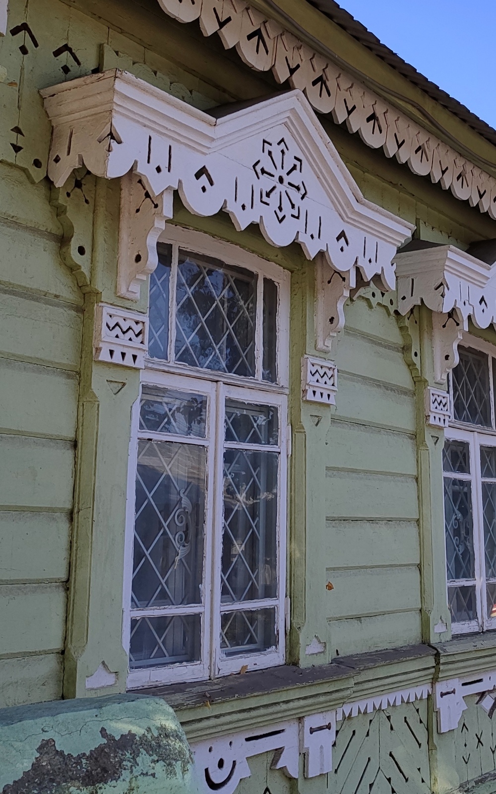 Старинные дома в русском городе Елец