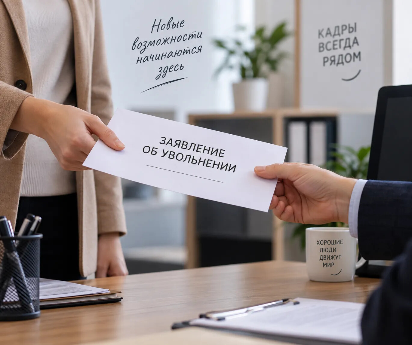 Не можете сами отнести заявление об увольнении? Его можно передать через другого человека