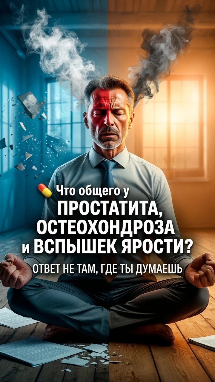 💊 Что общего у простатита, остеохондроза и вспышек ярости? Ответ не там, где ты думаешь