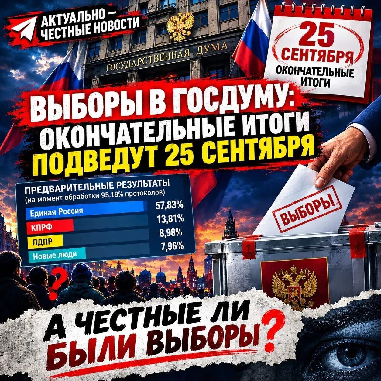 📊🚨 А честные ли были выборы?!